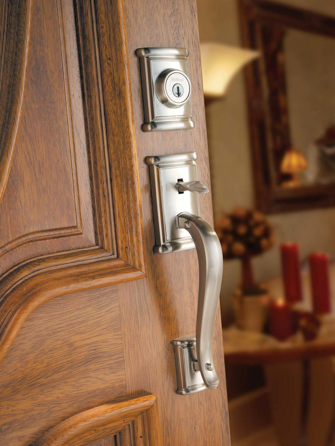 Kwikset 800ADHLIP-514S Ashfield Handleset in Iron Black - Image 7