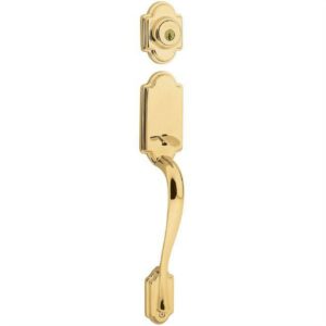 Kwikset 800ANLIP-L03SV1 Arlington Handleset in Lifetime Brass