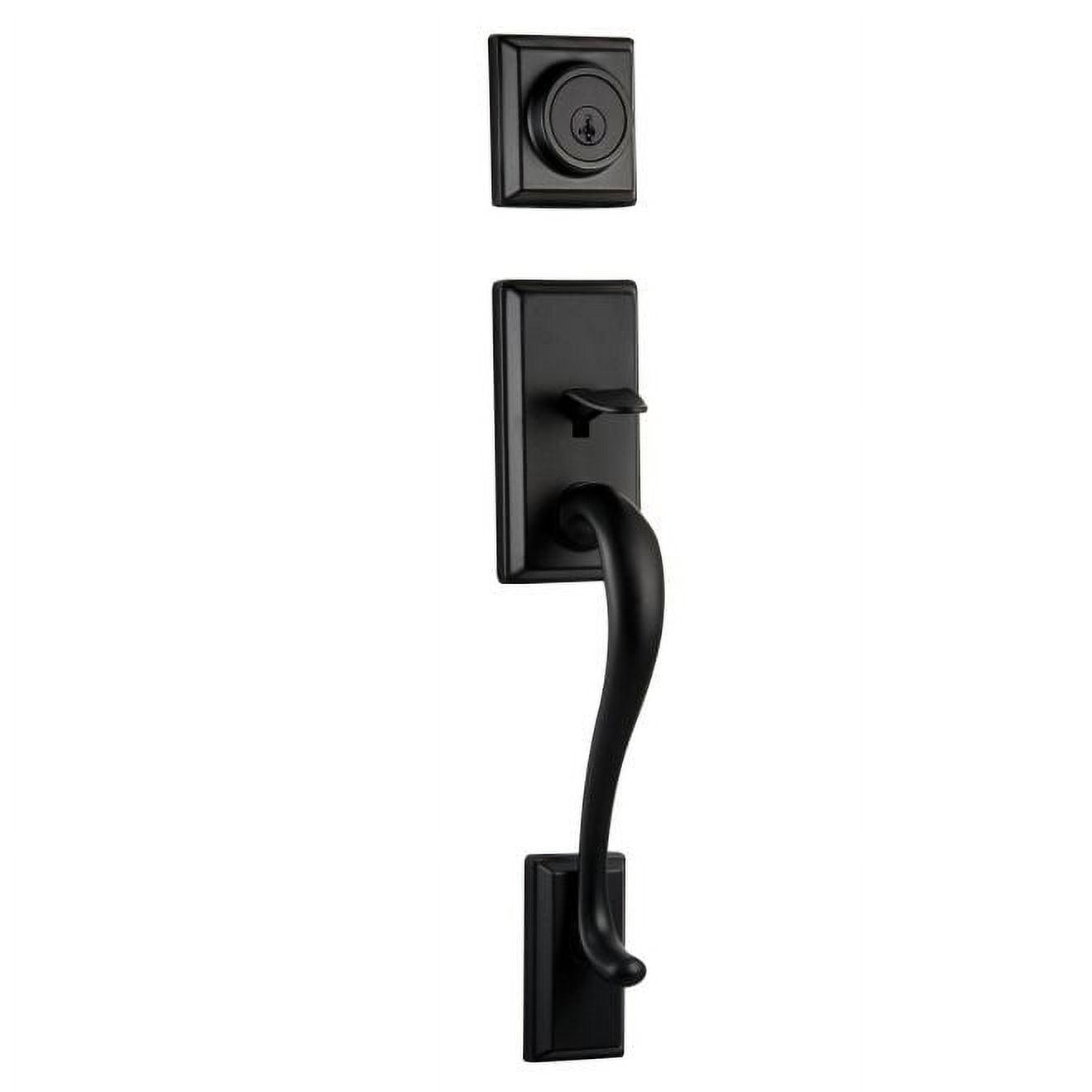 Kwikset 802HELIP-514 Hawthorne Handleset in Iron Black