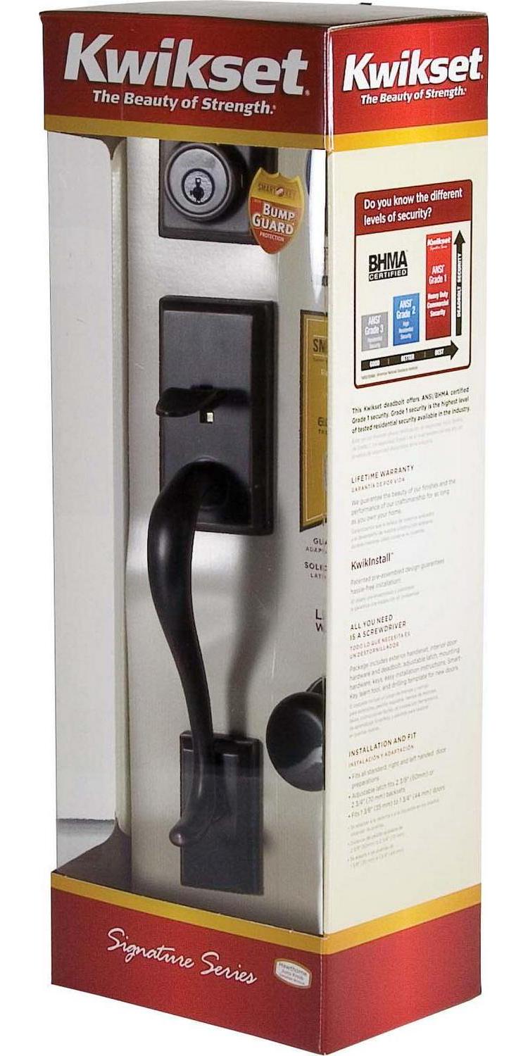 Kwikset 802HELIP-514 Hawthorne Handleset in Iron Black - Image 7