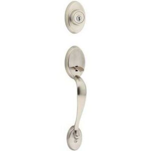 Kwikset Chelsea Handleset in Satin Nickel