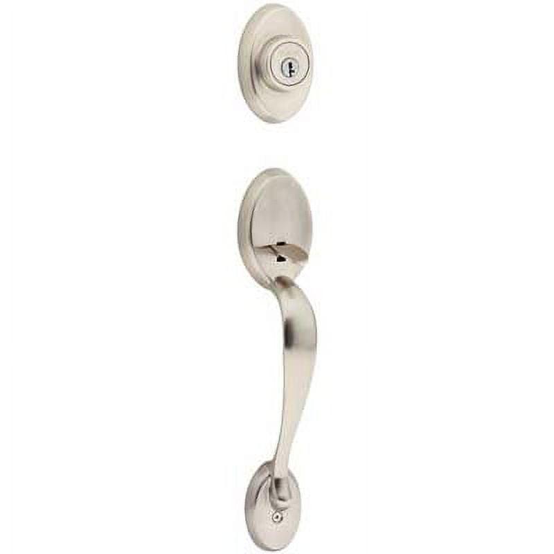 Kwikset Chelsea Handleset in Satin Nickel