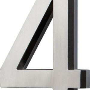 LED Backlit House Number - Satin Nickel #4