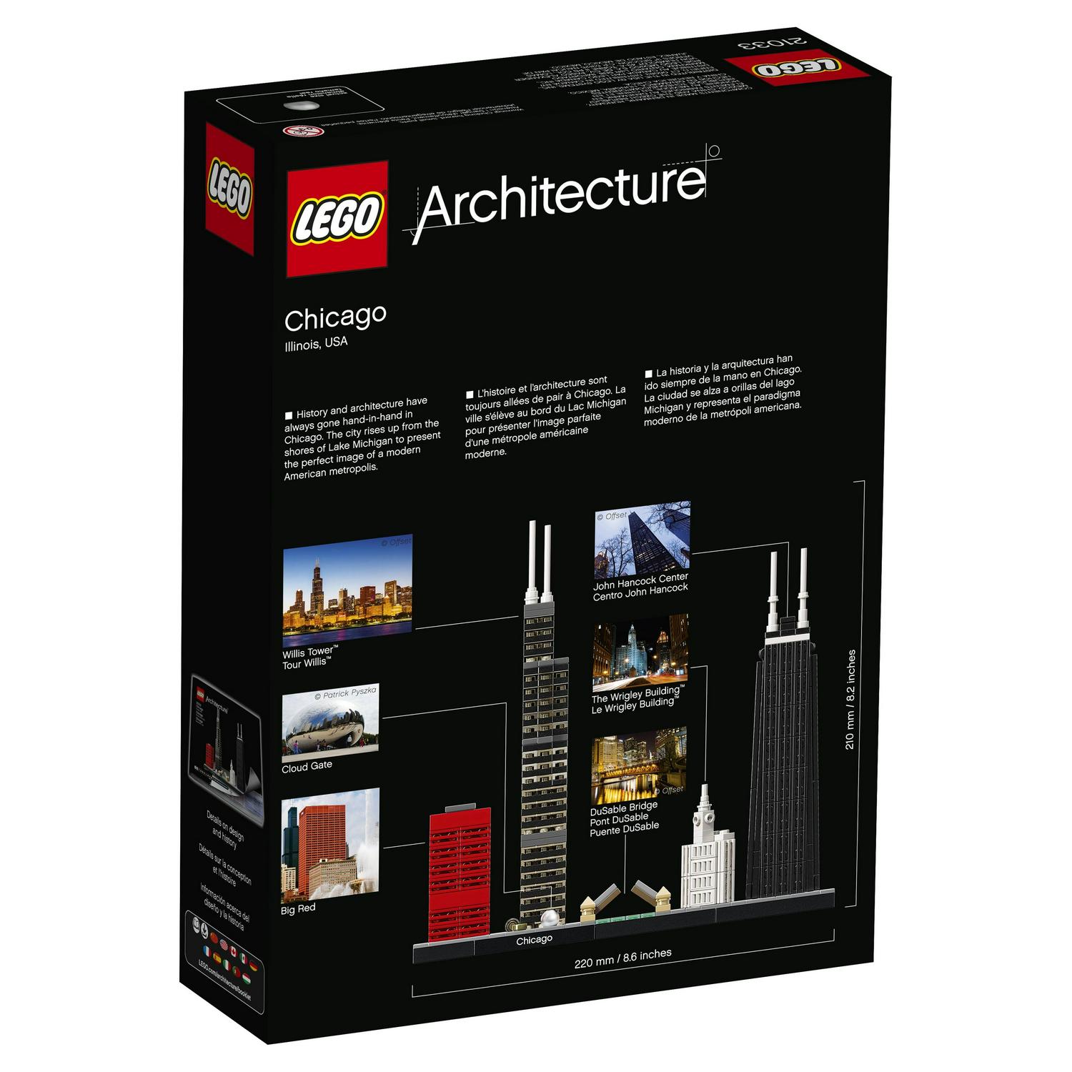 LEGO Architecture Chicago 21033 Building Set (444 Pieces) - Image 4