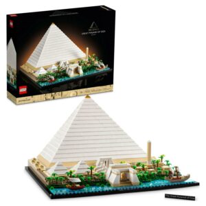 LEGO Architecture Great Pyramid of Giza Set 21058, Home Décor Model Building Kit, Creative Gift Idea