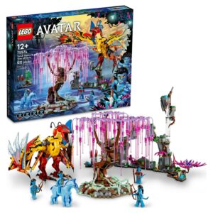 LEGO Avatar Toruk Makto & Tree of Souls 75574 Building Set - Movie Inspired Toy Set with Jake Sully and Neytiri Minifigures, Direhorse Animal Figure, Glow in The Dark Pandora Adventure
