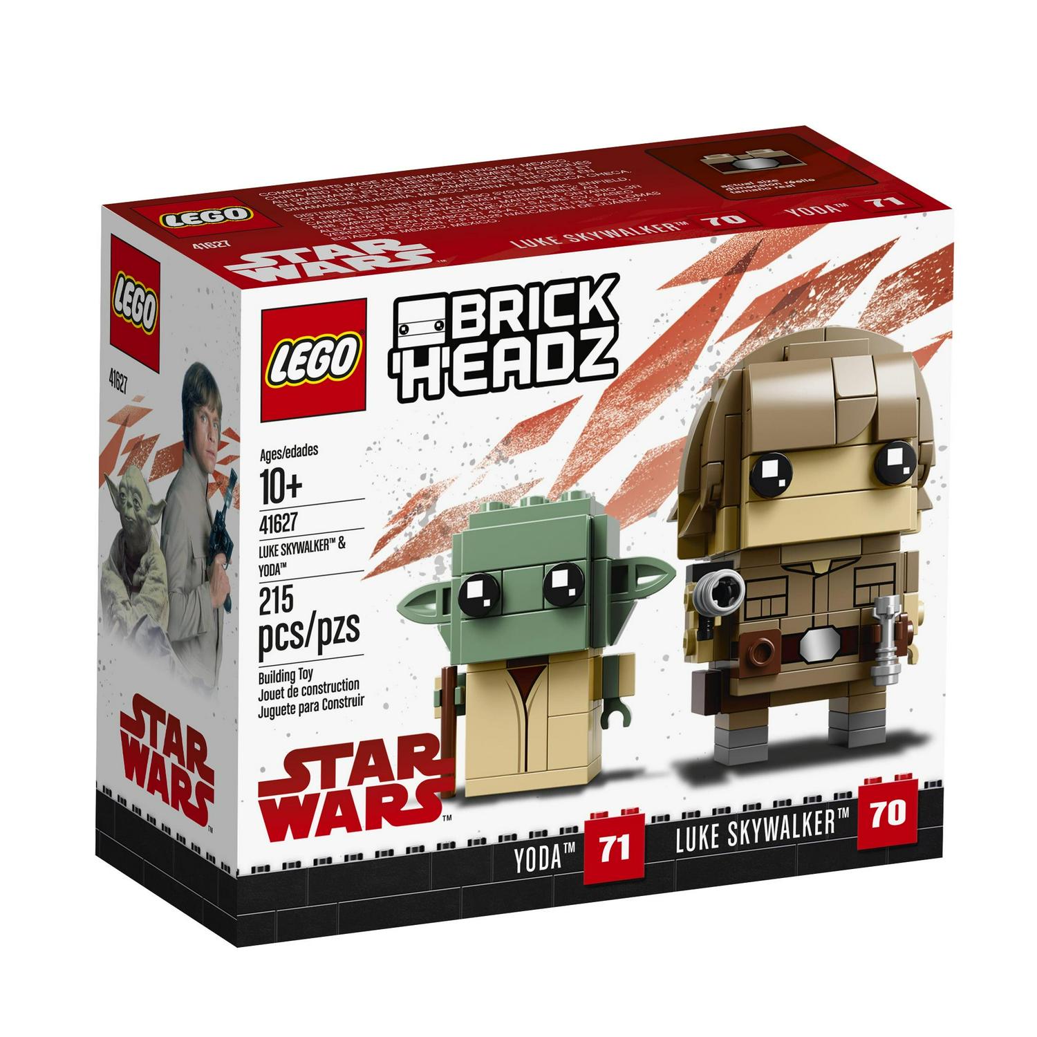 LEGO BrickHeadz Luke Skywalker & Yoda 41627 (215 Pieces) - Image 3