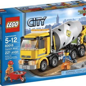LEGO City Cement Mixer Interlocking Block Building Set, 221 Count