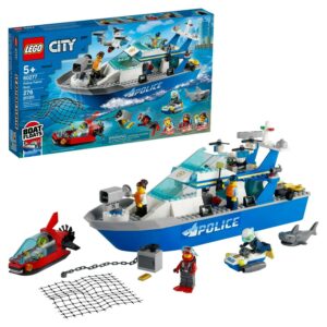 LEGO Police Patrol Boat 60277 Building Set (276 Pieces)