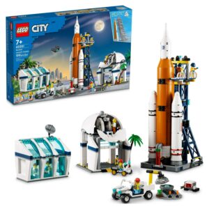 LEGO City Rocket Launch Center Building Toy Set 60351, NASA-Inspired Space Toy with Rocket, Launch Tower, Observatory, and Mission Control, Pretend Play Space Toy for Kids Boys Girls Age 7+ Years Old