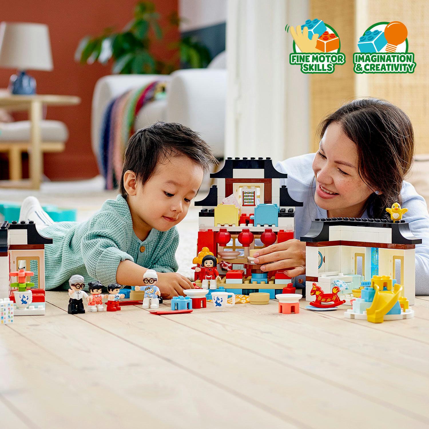 LEGO DUPLO Town Happy Childhood Moments 10943 Family House Toy Playset for Kids (227 Pieces) - Image 9