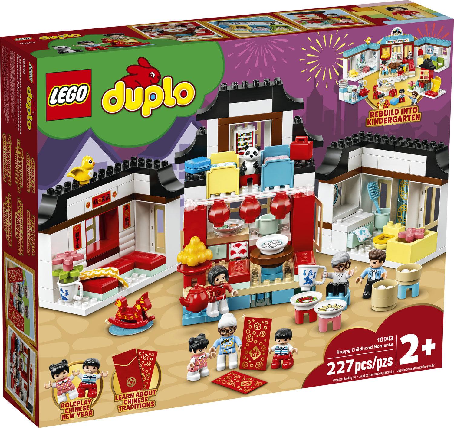 LEGO DUPLO Town Happy Childhood Moments 10943 Family House Toy Playset for Kids (227 Pieces)