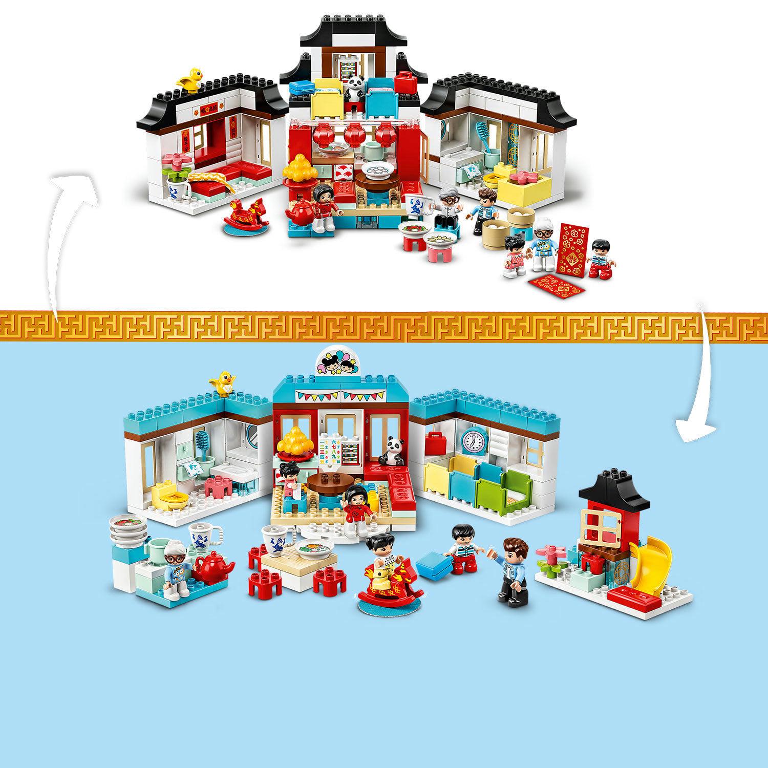 LEGO DUPLO Town Happy Childhood Moments 10943 Family House Toy Playset for Kids (227 Pieces) - Image 5