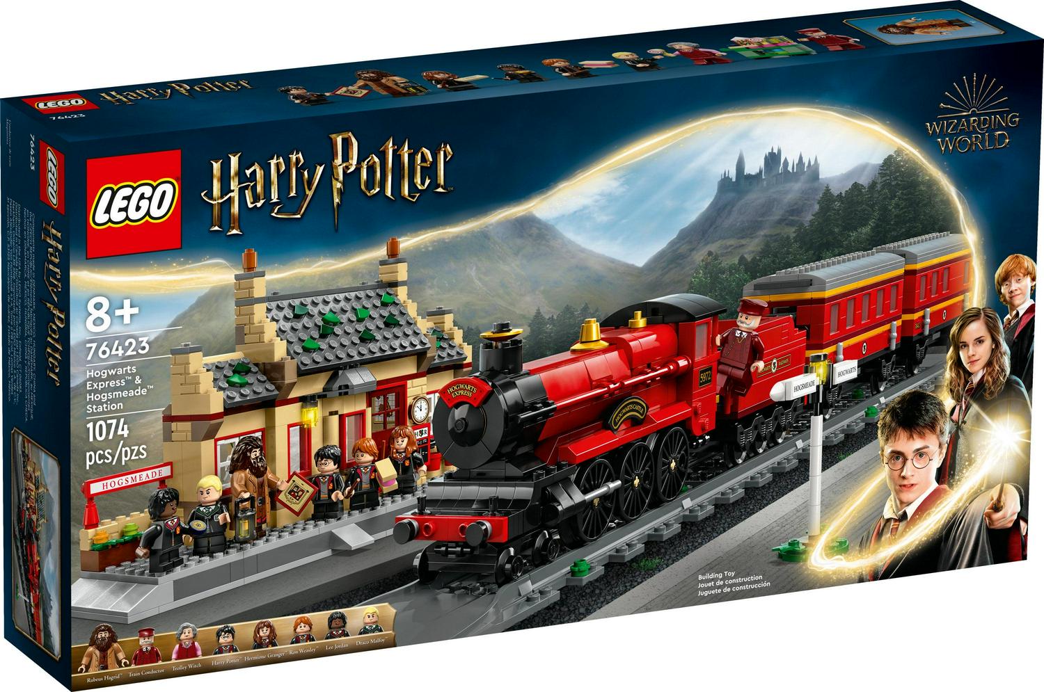 LEGO Harry Potter Hogwarts Express & Hogsmeade Station Building Set, 8 Minifigures Included, 76423 - Image 2