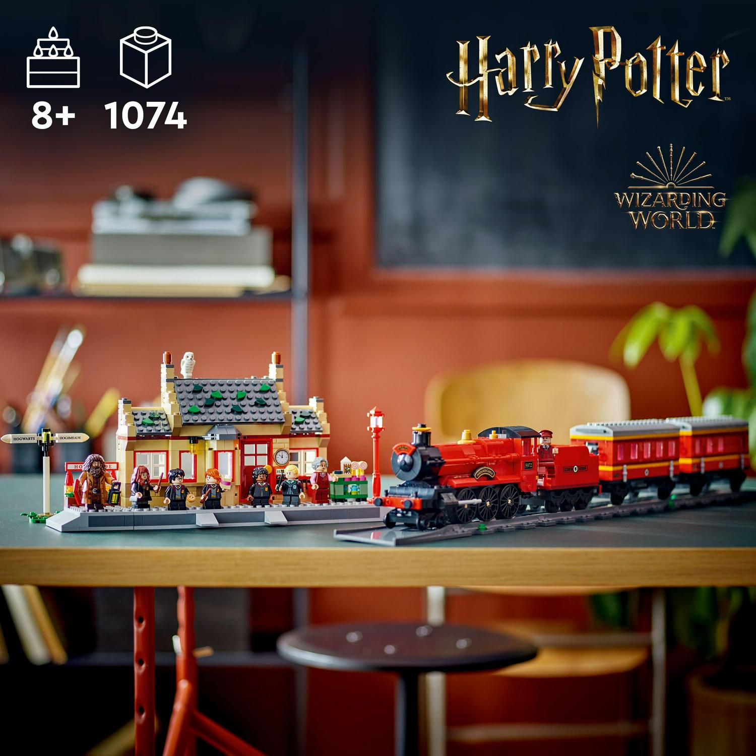 LEGO Harry Potter Hogwarts Express & Hogsmeade Station Building Set, 8 Minifigures Included, 76423 - Image 3