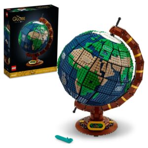 LEGO Ideas The Globe Building Set, Build and Display Model for Adults, Home Decor Gift for People with a Passion for Travel, Geography and Arts, 21332
