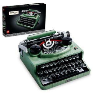 LEGO Ideas Typewriter 21327 Building Kit; Collectible Display Model for Adults That Sparks Nostalgic Memories; Unique Gift Idea for LEGO Fans, Writers and Lovers of All Things Retro (2,079 Pieces)