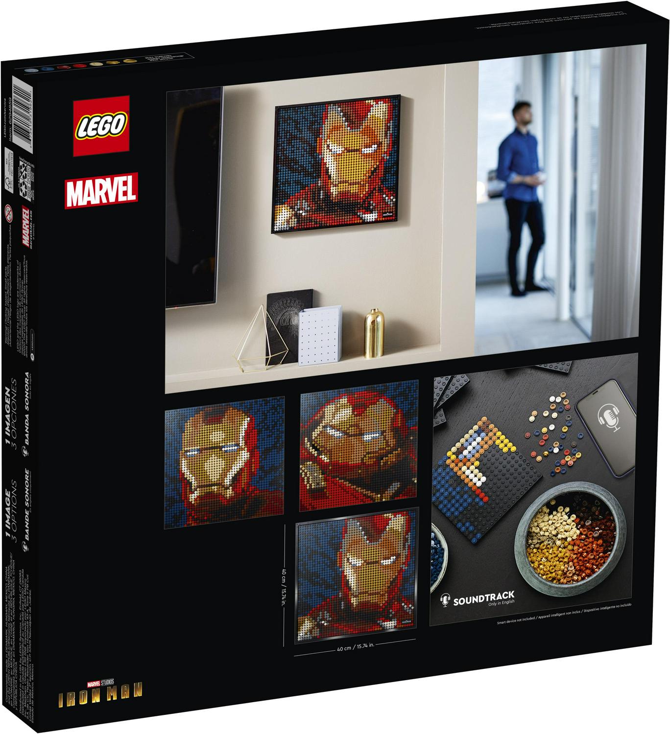 LEGO Art Marvel Studios Iron Man 31199 Building Kit for Adults; A Creative Wall Art Set Featuring Iron Man That Makes an Awesome Gift (3,167 Pieces) - Image 5