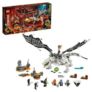 LEGO NINJAGO Skull Sorcerer's Dragon 71721 Ninja Dragon Building Toy for Kids (1,016 Pieces)