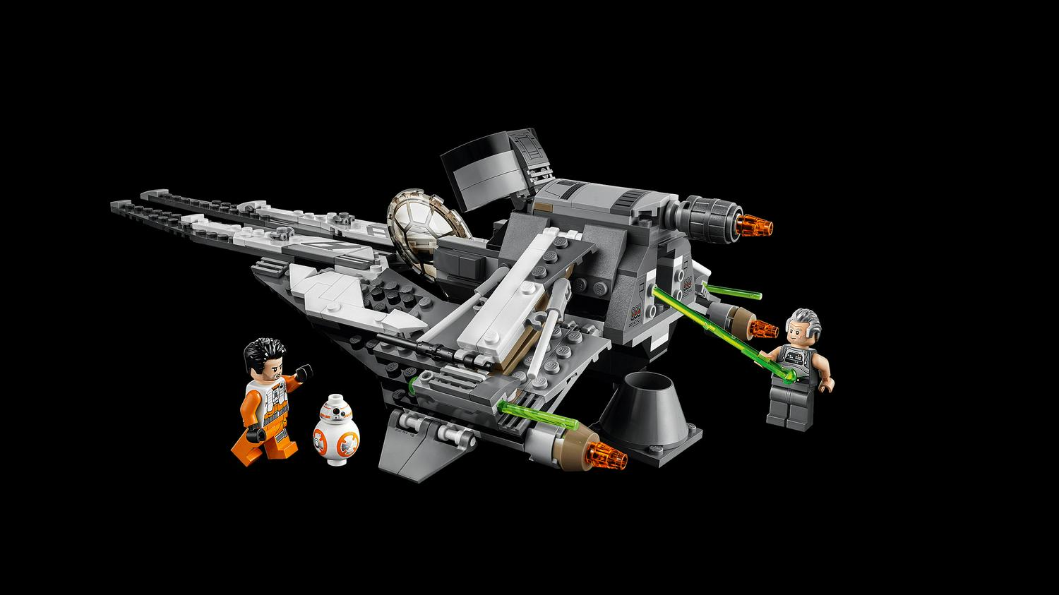 LEGO Star Wars Black Ace TIE Interceptor 75242 TIE Fighter Building Set - Image 7