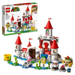 LEGO Super Mario Peach’s Castle Expansion Set 71408, Buildable Game Toy, Gifts for Kids Aged 8 Plus with Time Block plus Bowser and Toadette Figures, to Combine with Starter Course