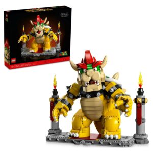 LEGO Super Mario The Mighty Bowser, 3D Build and Display Kit, Collectible Posable Character Figure with Battle Platform, Video Game Toy Idea for Fans of Super Mario Bros, 71411