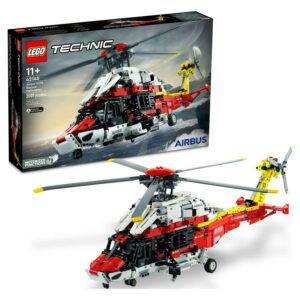 LEGO Technic Airbus H175 Rescue Helicopter Toy, With Spinning Rotors and Motorized Features, 42145