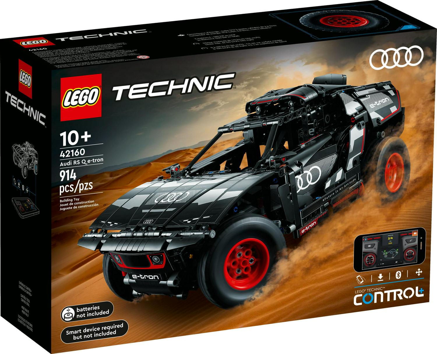 LEGO Technic Audi RS Q e-tron 42160 Advanced Building Kit for Kids Ages 10 and Up, this Remote Controlled Car Toy Features App-Controlled Steering and Makes a Great Gift for Kids Who Love Engineering - Image 2