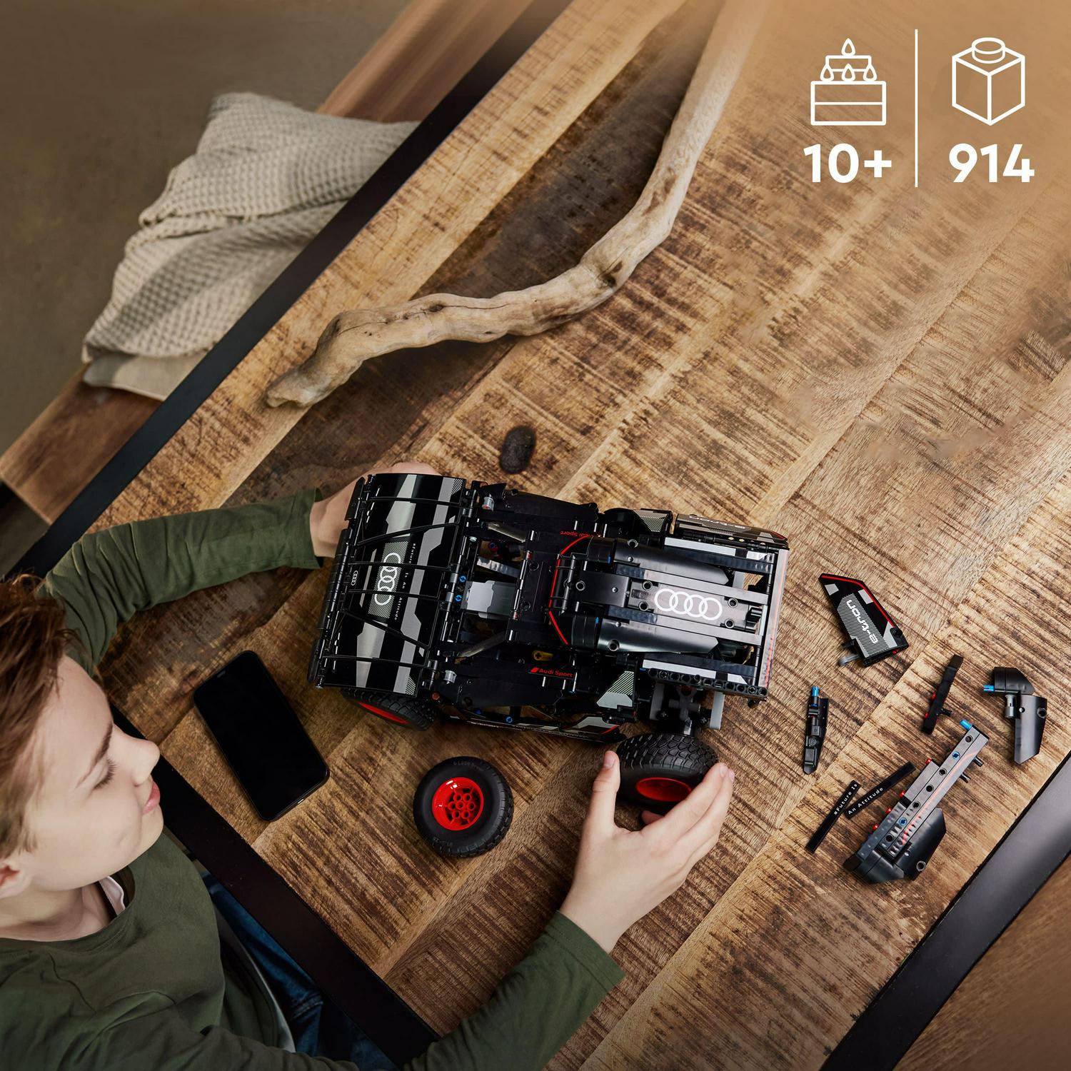 LEGO Technic Audi RS Q e-tron 42160 Advanced Building Kit for Kids Ages 10 and Up, this Remote Controlled Car Toy Features App-Controlled Steering and Makes a Great Gift for Kids Who Love Engineering - Image 4