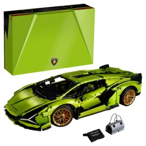 LEGO Technic Lamborghini Siân FKP 37 Building Sets for Adults - Detailed Lamborghini Model Car Kit for Men & Women, Ages 18+ Years - Display in Room as Decor - 42115