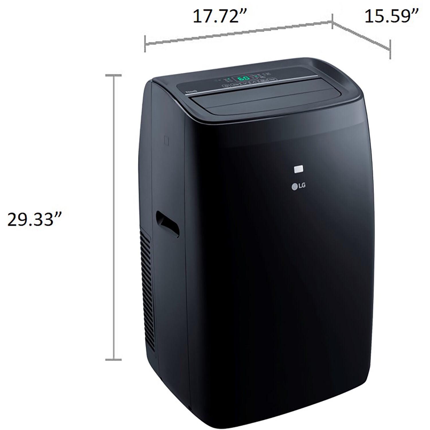 LG New 10,000 BTU (14,000 BTU ASHRAE) Smart Wi-Fi 450 Sq ft Portable Air Conditioner, Supplemental Heat, LP1021BHSM - Image 3