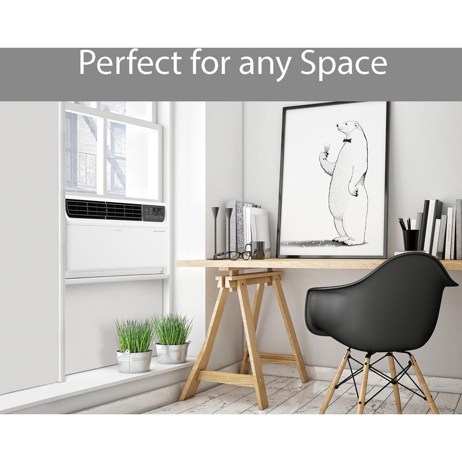 LG 115V 14,000 BTU 800 Sq. ft. DUAL Inverter Smart Window Air Conditioner, White, LW1517IVSM - Image 2