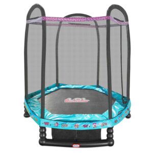 LOL Surprise 7' Enclosed Trampoline With Safety Net, Great Gift for Kids Ages 4 5 6+