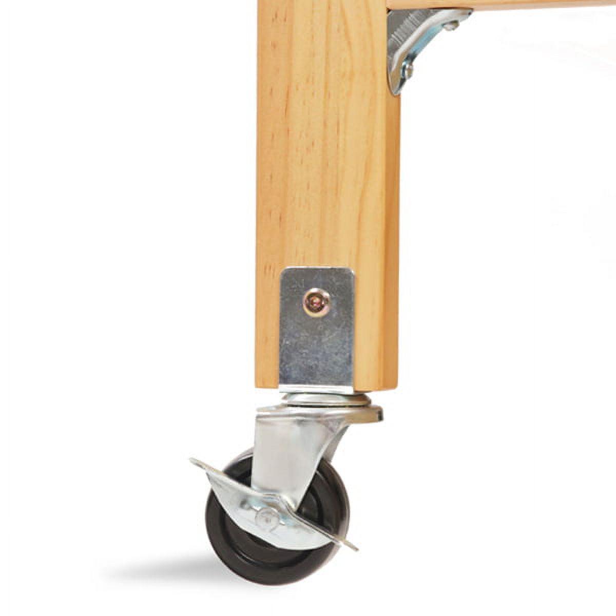 L.A. Baby Full Size Wood Folding Crib, Natural - Image 3