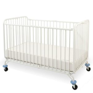 Belen Kox Full Size Metal Holiday Crib, White