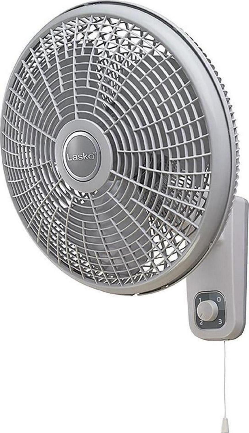 Lasko 16” 3-speed Oscillating Wall-Mount Fan, White, M16900, New - Image 2