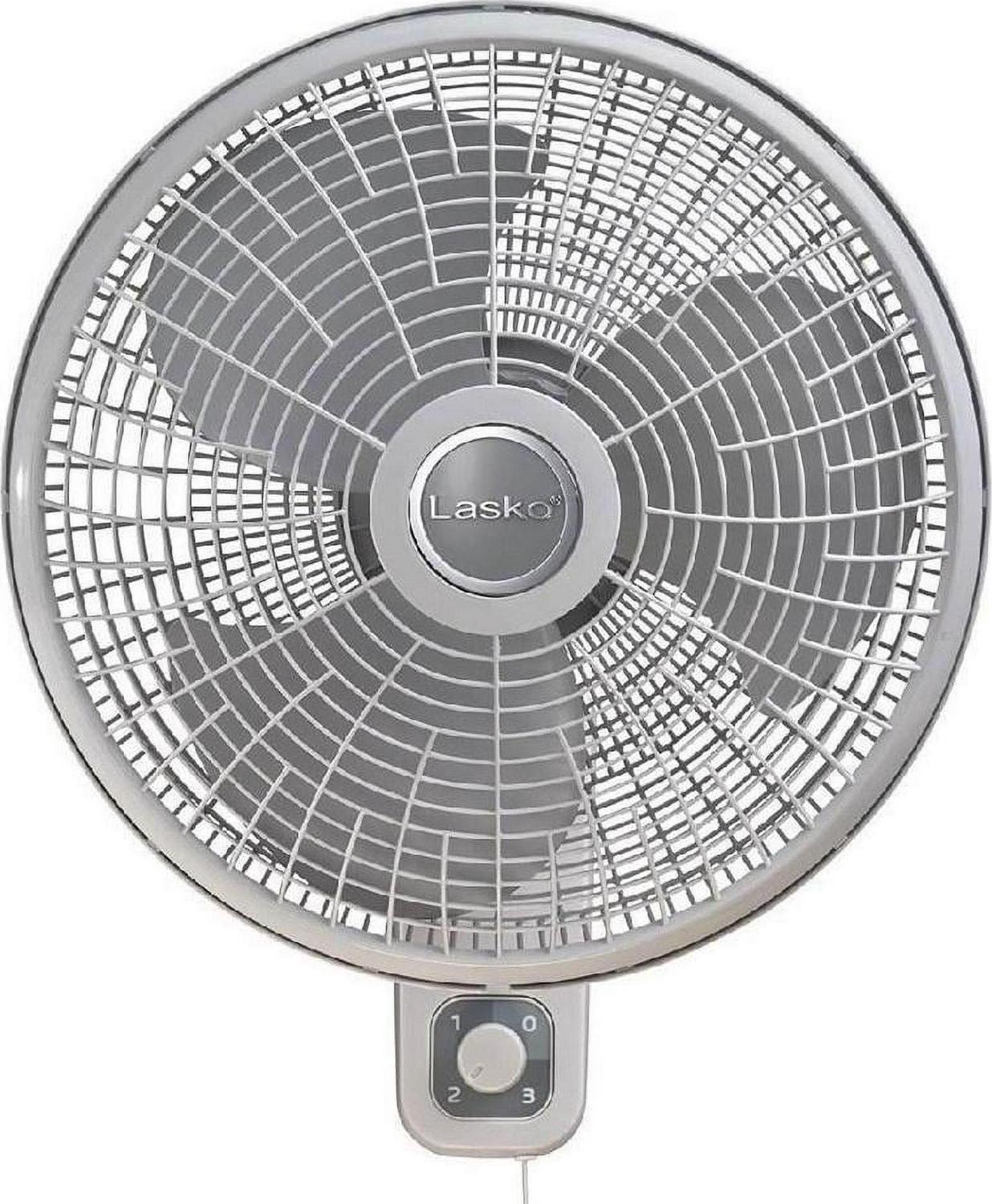 Lasko 16” 3-speed Oscillating Wall-Mount Fan, White, M16900, New - Image 5