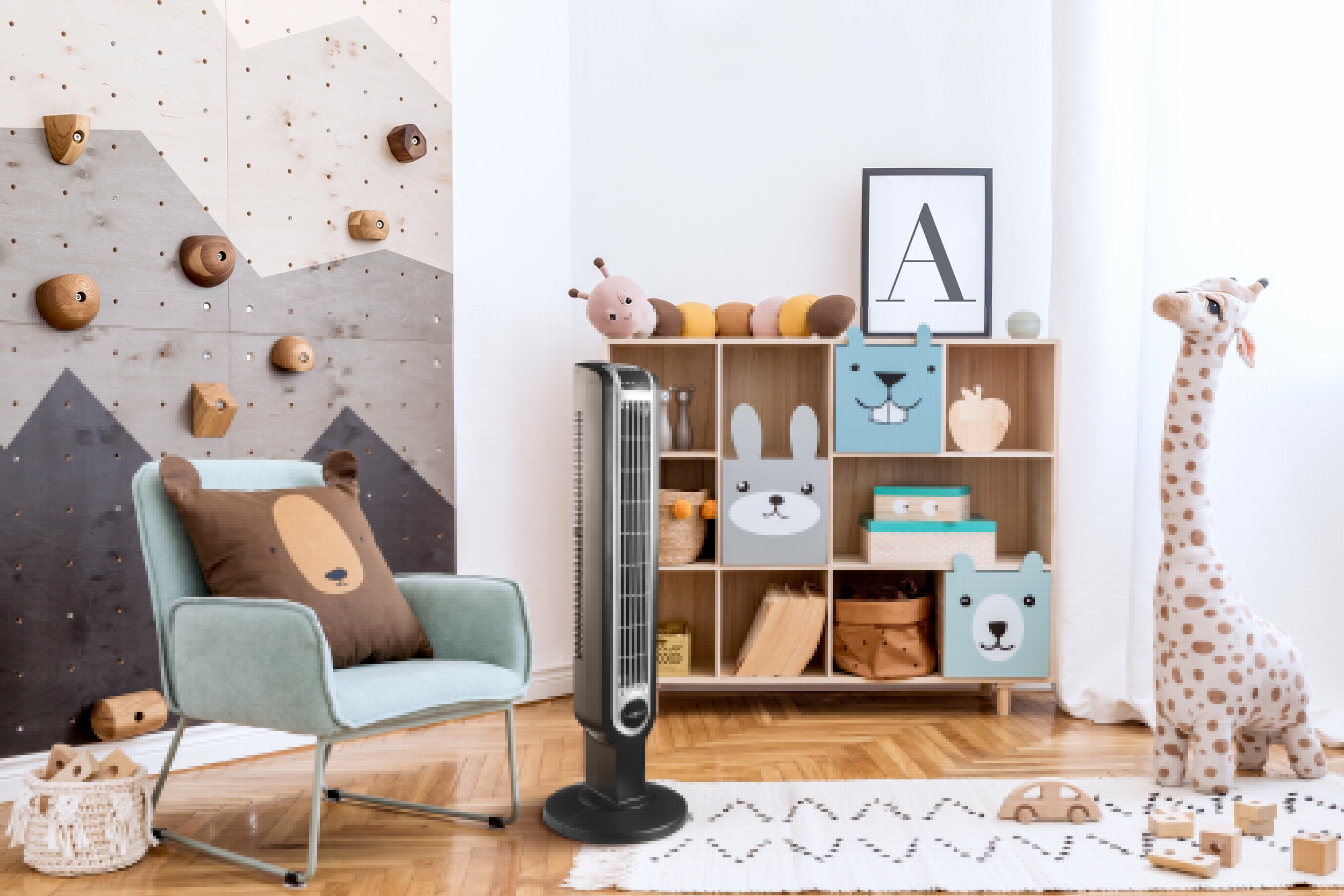 Lasko 36" 3-Speed Remote Controlled Oscillating Tower Fan, Black, 2511 - Image 12