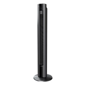 Lasko 48" 3-Speed Oscillating Tower Fan with Remote, Nighttime Setting, T48312, Black