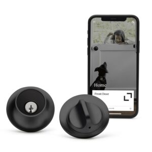 Level Lock Smart Lock, Keyless Entry, Smartphone Access, Bluetooth Enabled, Works with Apple HomeKit - Matte Black