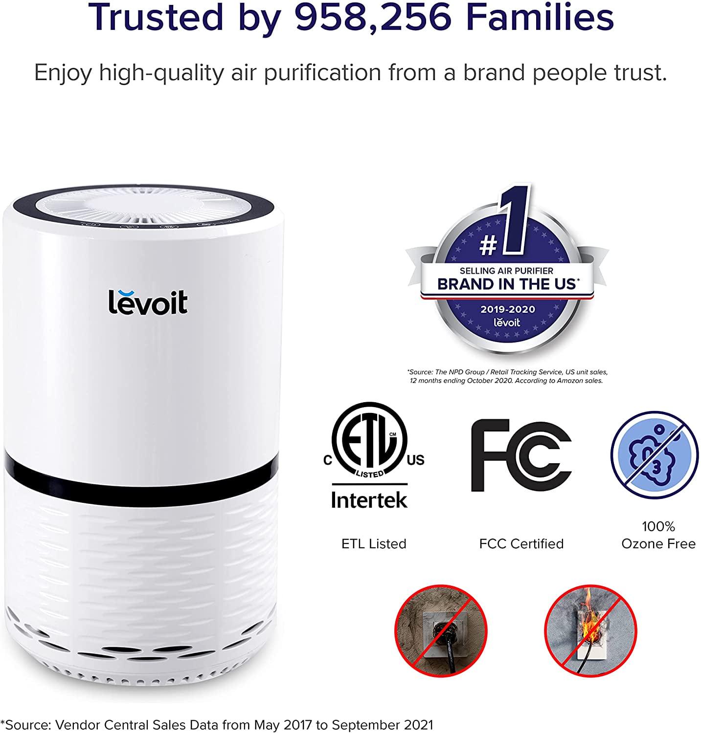 Levoit Air Purifier LV-H132-WM, for Smoke, Odors, Pet, Exclusive - Image 6