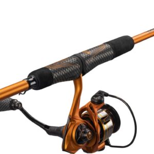 Lew's MACH Crush Spinning Reel and Fishing Rod Combo, 7-Foot Fishing Rod, Size 30 Reel, Orange