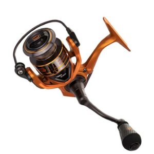 Lew's Mach Crush Spinning Fishing Reel, Size 200, Orange