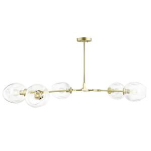 Light Society Thurston 5-Light Brass Finish Chandelier