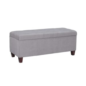 Linon Carmen Shoe Storage Ottoman, 20 inches Seat Height, Multiple Colors