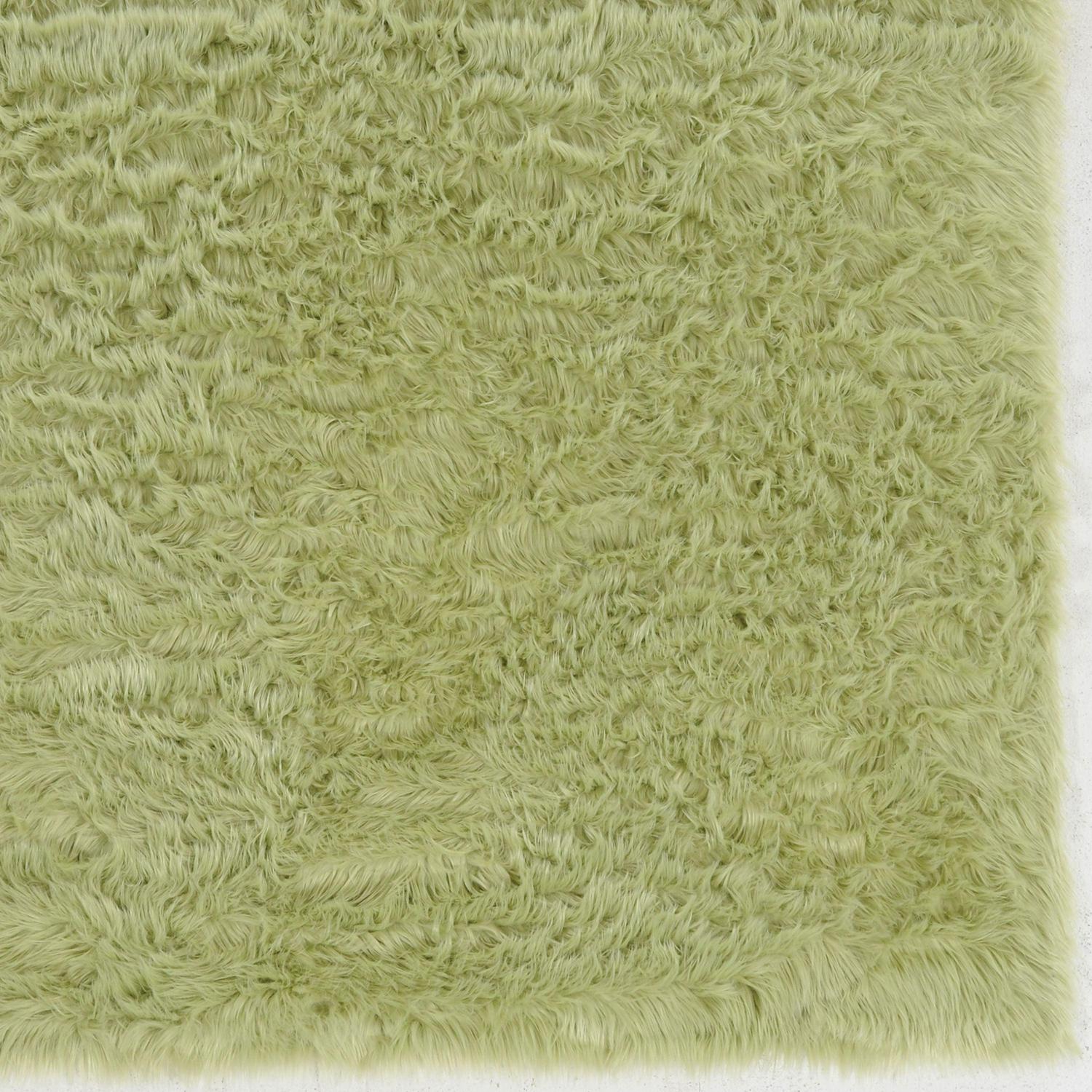 Faux Sheepskin, Green - Image 3