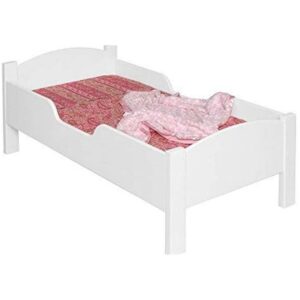 Little Colorado Traditional Wooden Toddler Bed with Side Rails, White