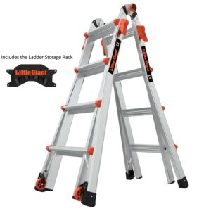 Little Giant 15' Aluminum Multi-Use Ladder, Rack Included, Type 1A - 300 lbs. Rated