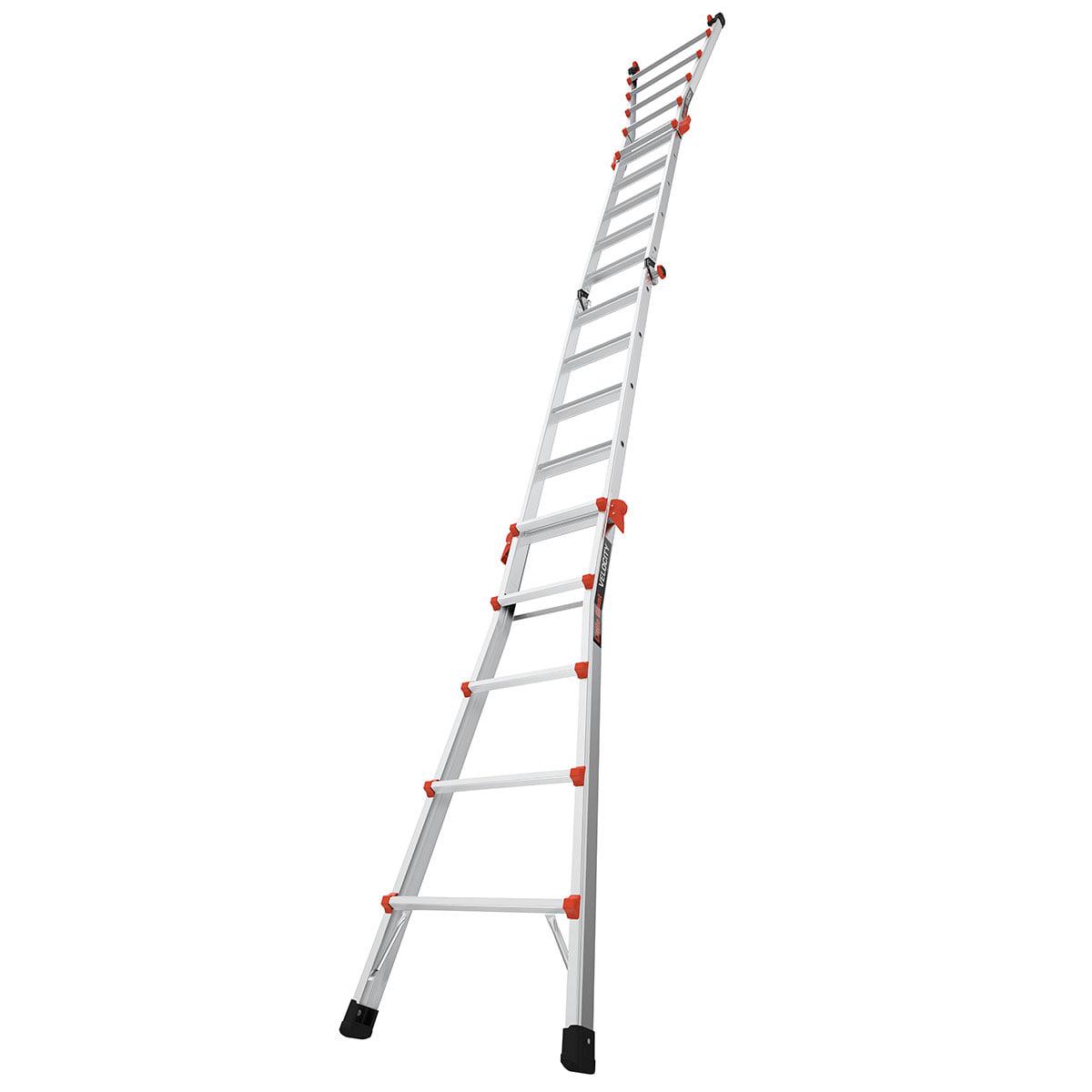 Little Giant Ladders Velocity 22-ft Multi-Position Aluminum Ladder with Wheels - Image 9
