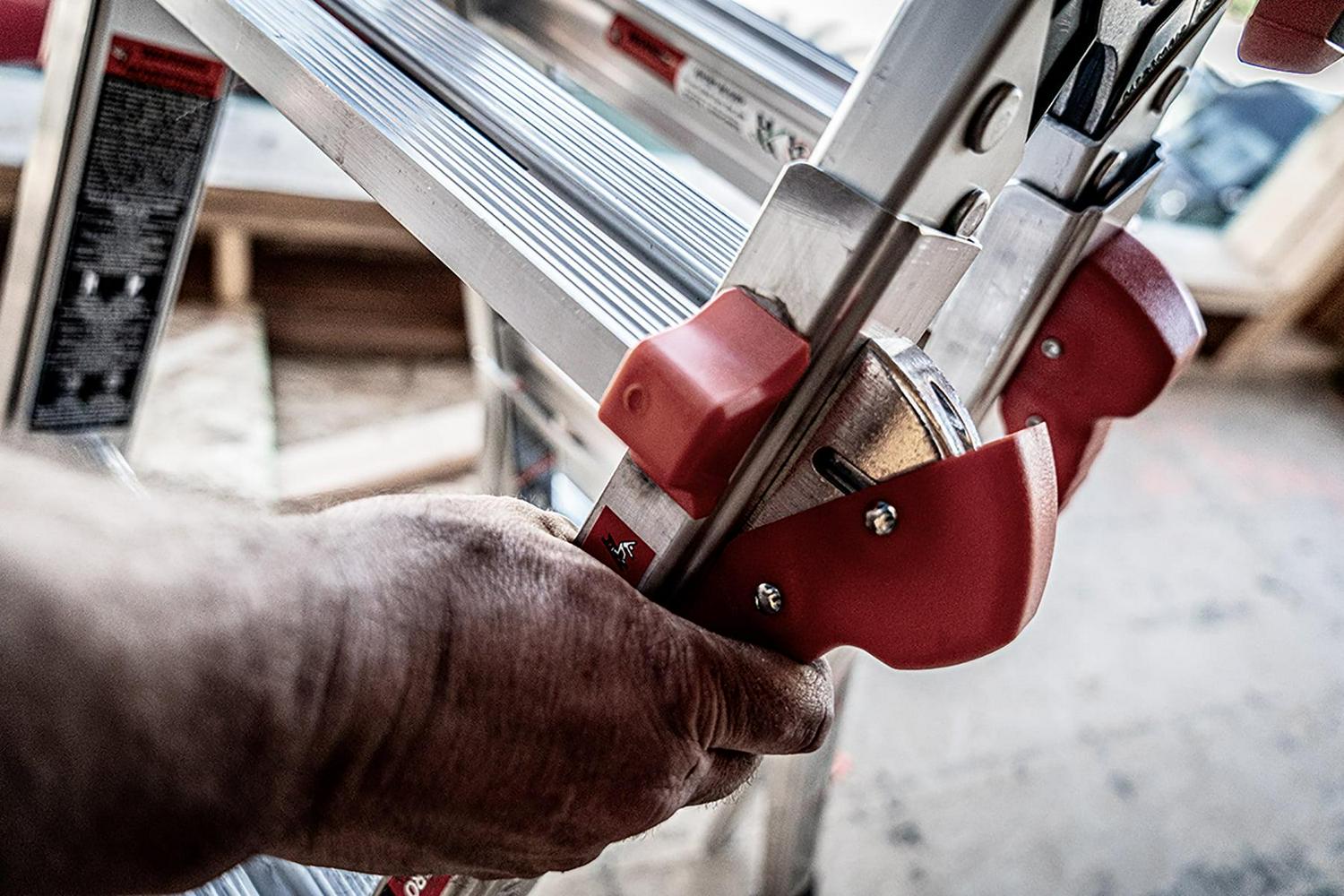 Little Giant Ladders Velocity 22-ft Multi-Position Aluminum Ladder with Wheels - Image 4